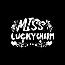 Miss Lucky Charm - St. Patrick's Day T-Shirt-Black-S-Custom One Express