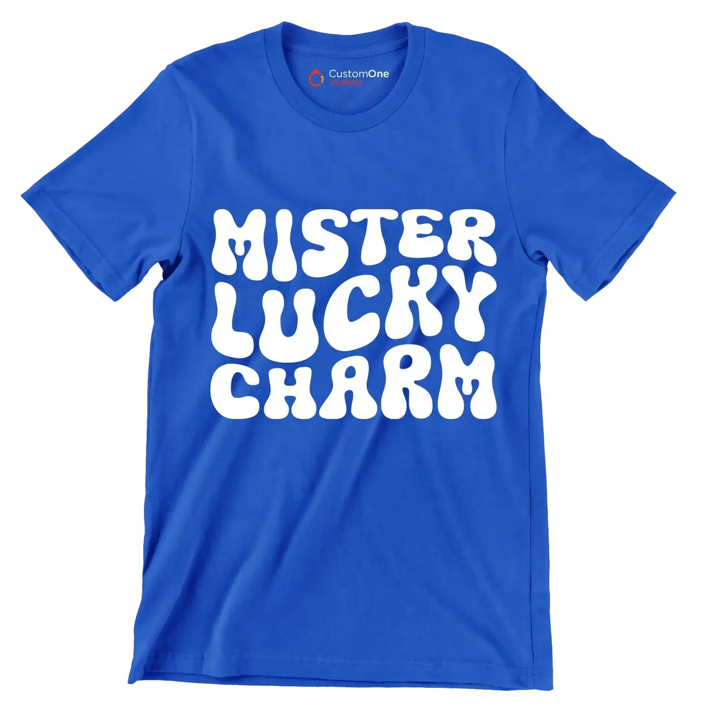 Mister lucky charm - St. Patrick's Day T-Shirt-Blue-S-Custom One Express
