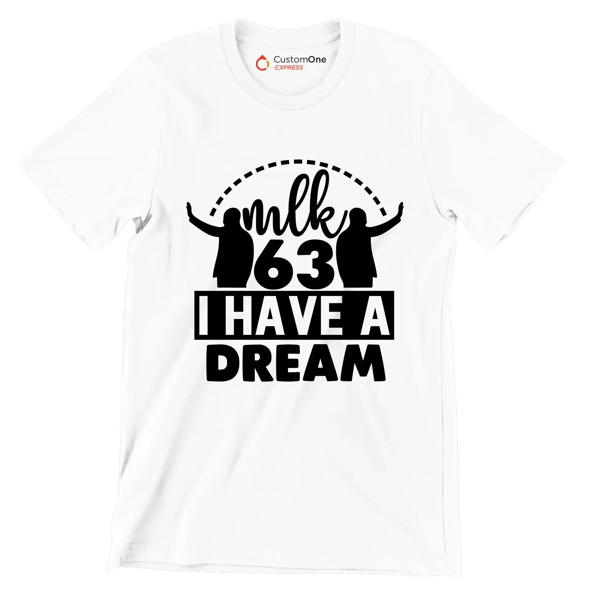 Mlk 63 I have a dream - Martin Luther King T-Shirt-White-S-Custom One Express