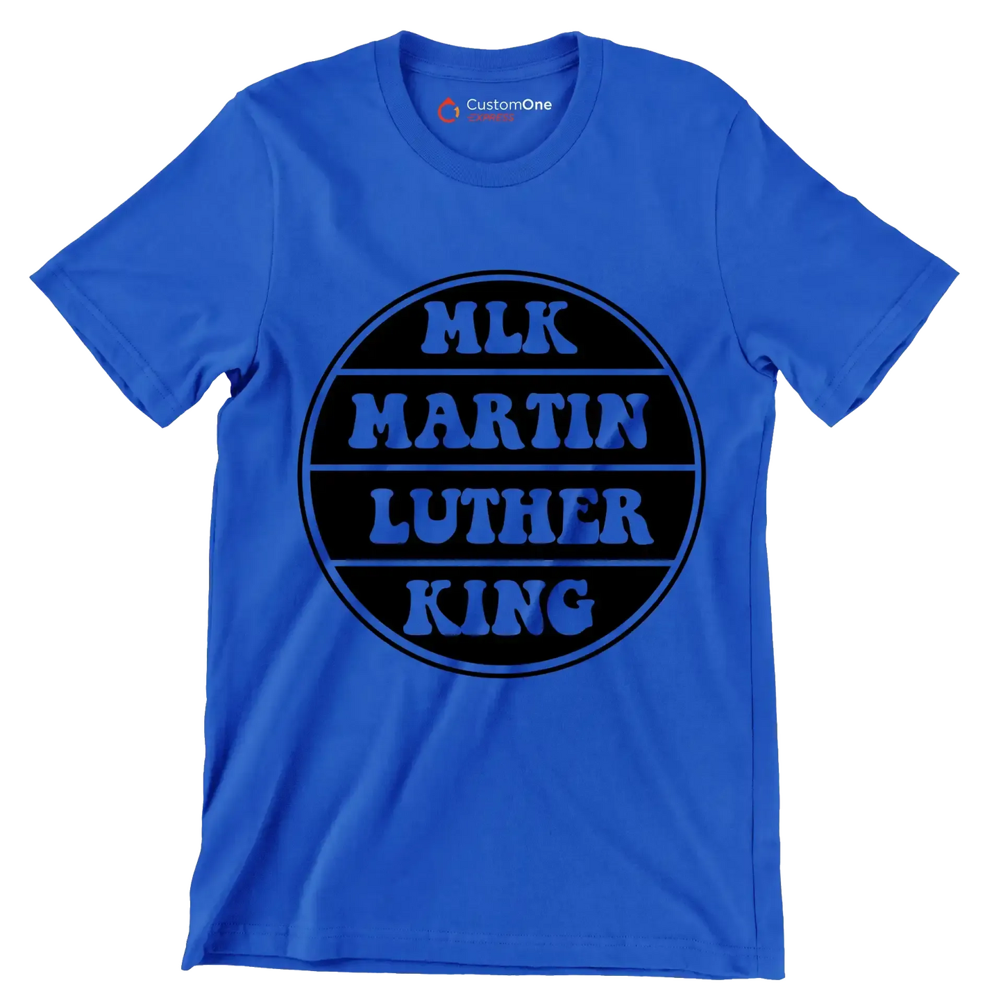 Mlk Martin Luther King - Martin Luther King T-Shirt-Blue-S-Custom One Express
