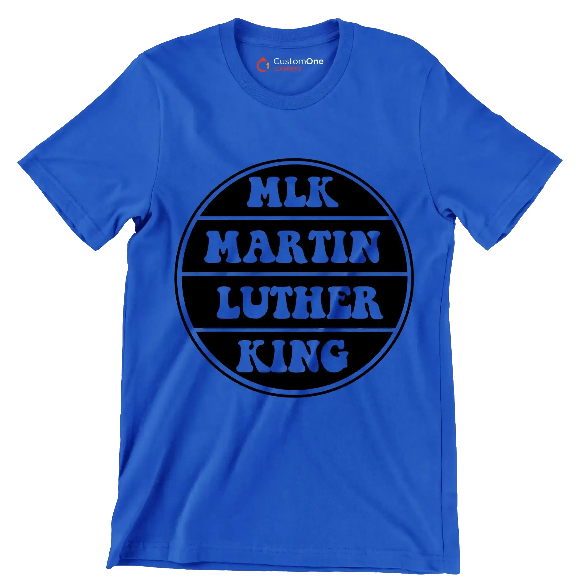 Mlk Martin Luther King - Martin Luther King T-Shirt-Blue-S-Custom One Express