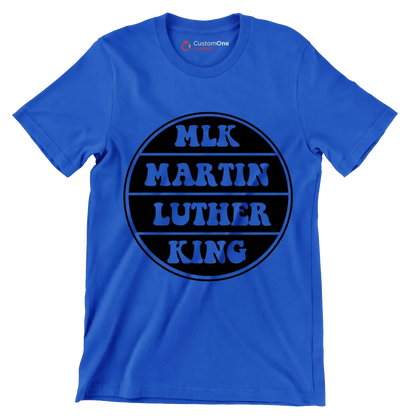 Mlk Martin Luther King - Martin Luther King T-Shirt-Blue-S-Custom One Express