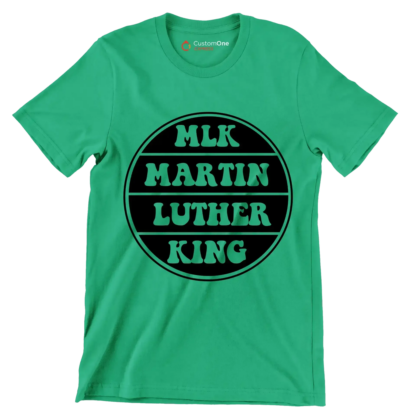 Mlk Martin Luther King - Martin Luther King T-Shirt-Green-S-Custom One Express
