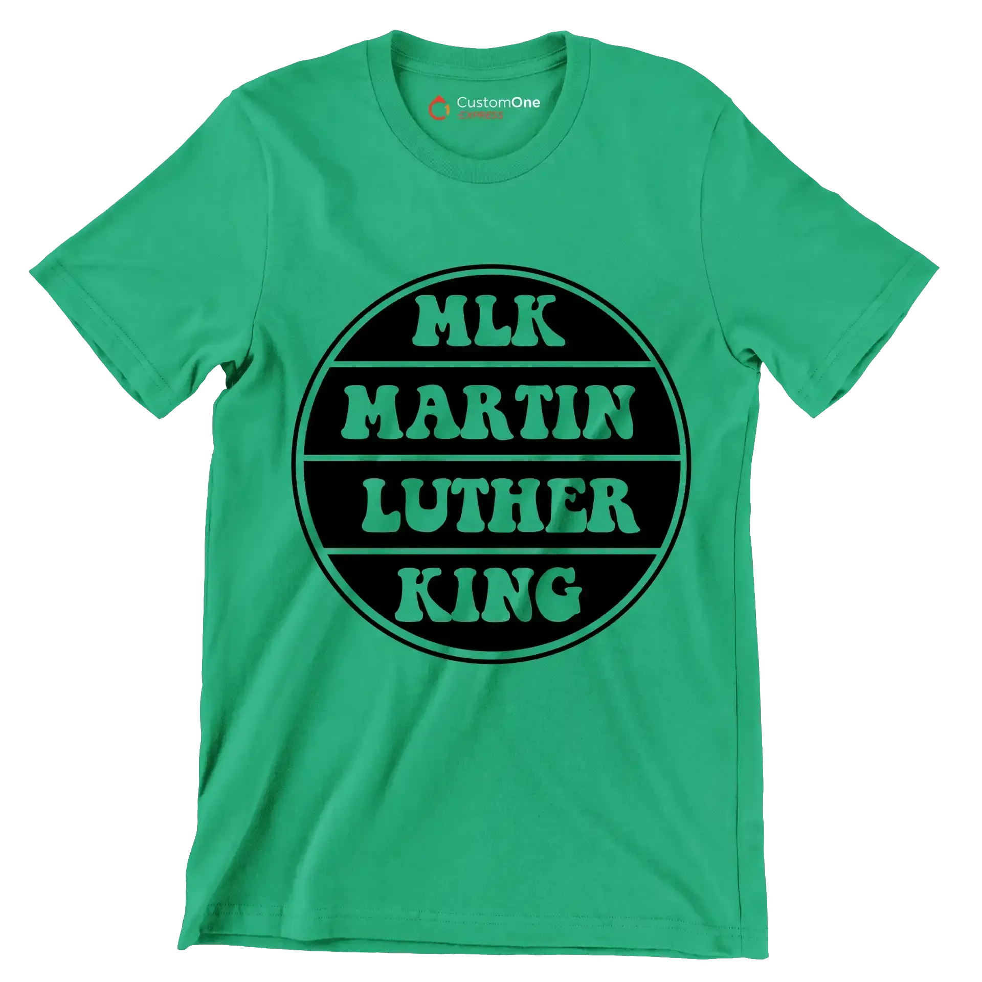 Mlk Martin Luther King - Martin Luther King T-Shirt-Green-S-Custom One Express