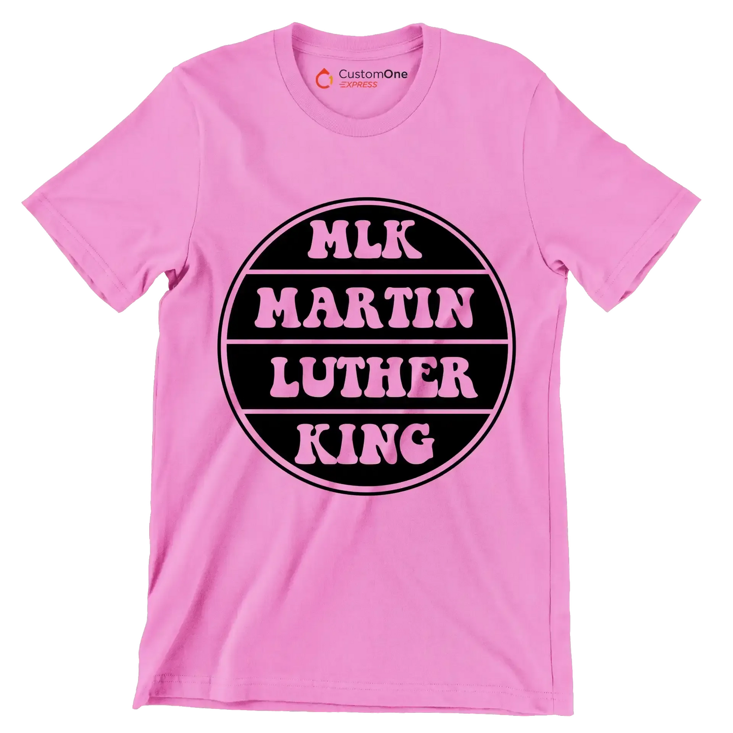 Mlk Martin Luther King - Martin Luther King T-Shirt-Pink-S-Custom One Express