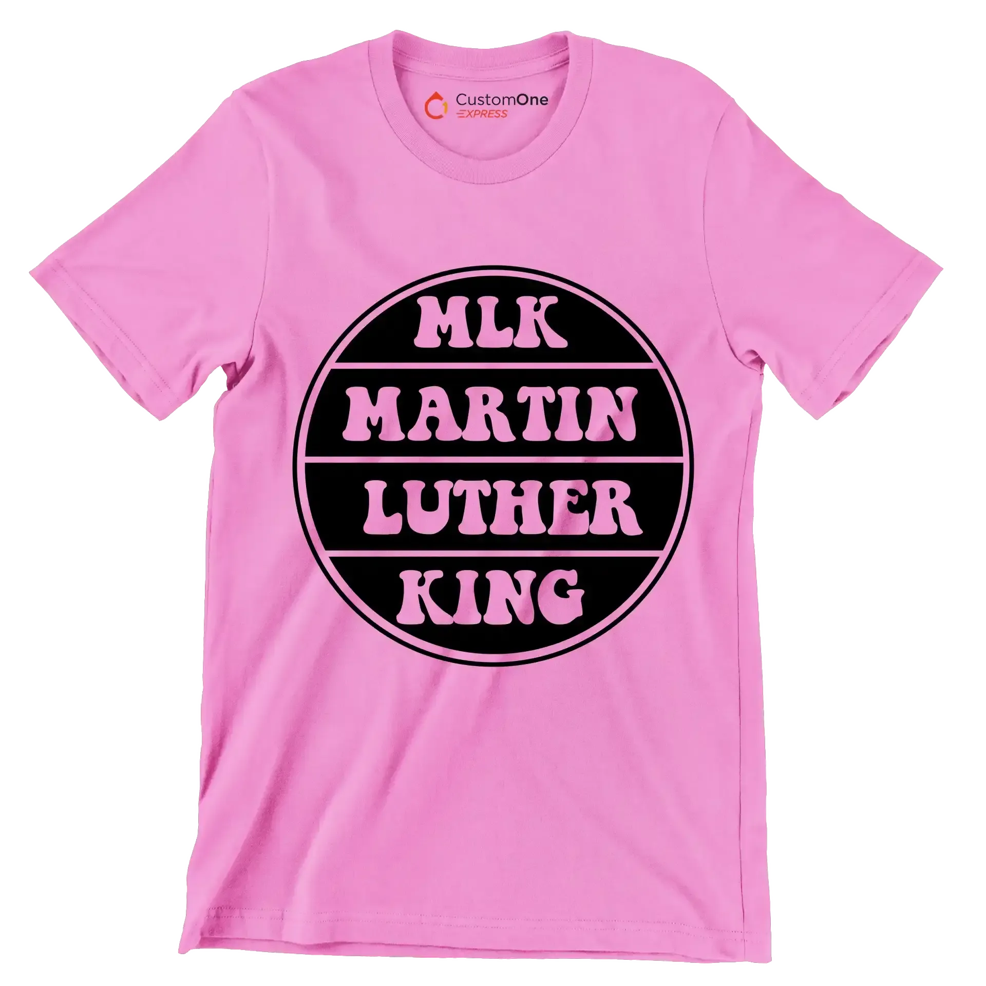 Mlk Martin Luther King - Martin Luther King T-Shirt-Pink-S-Custom One Express