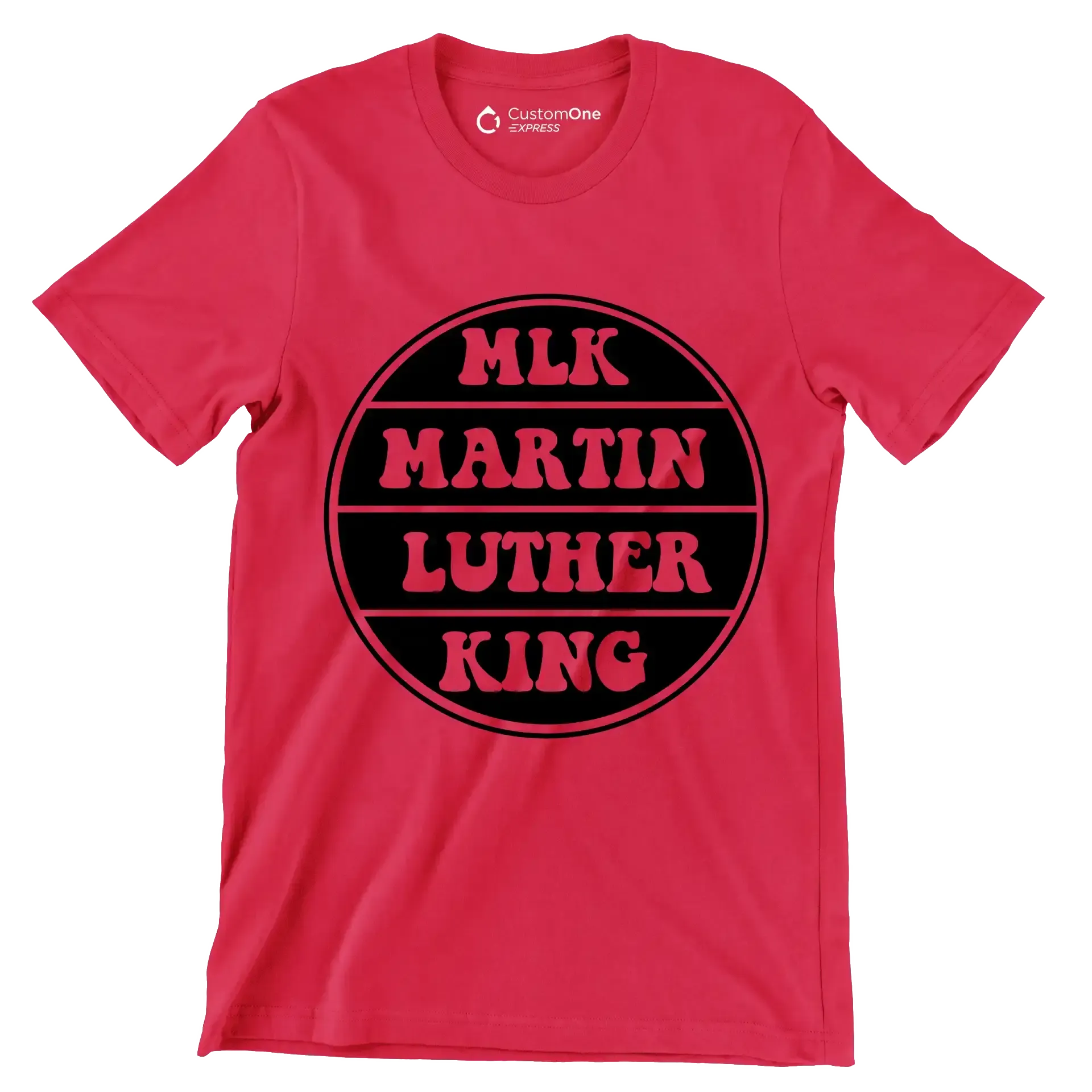 Mlk Martin Luther King - Martin Luther King T-Shirt-Red-S-Custom One Express