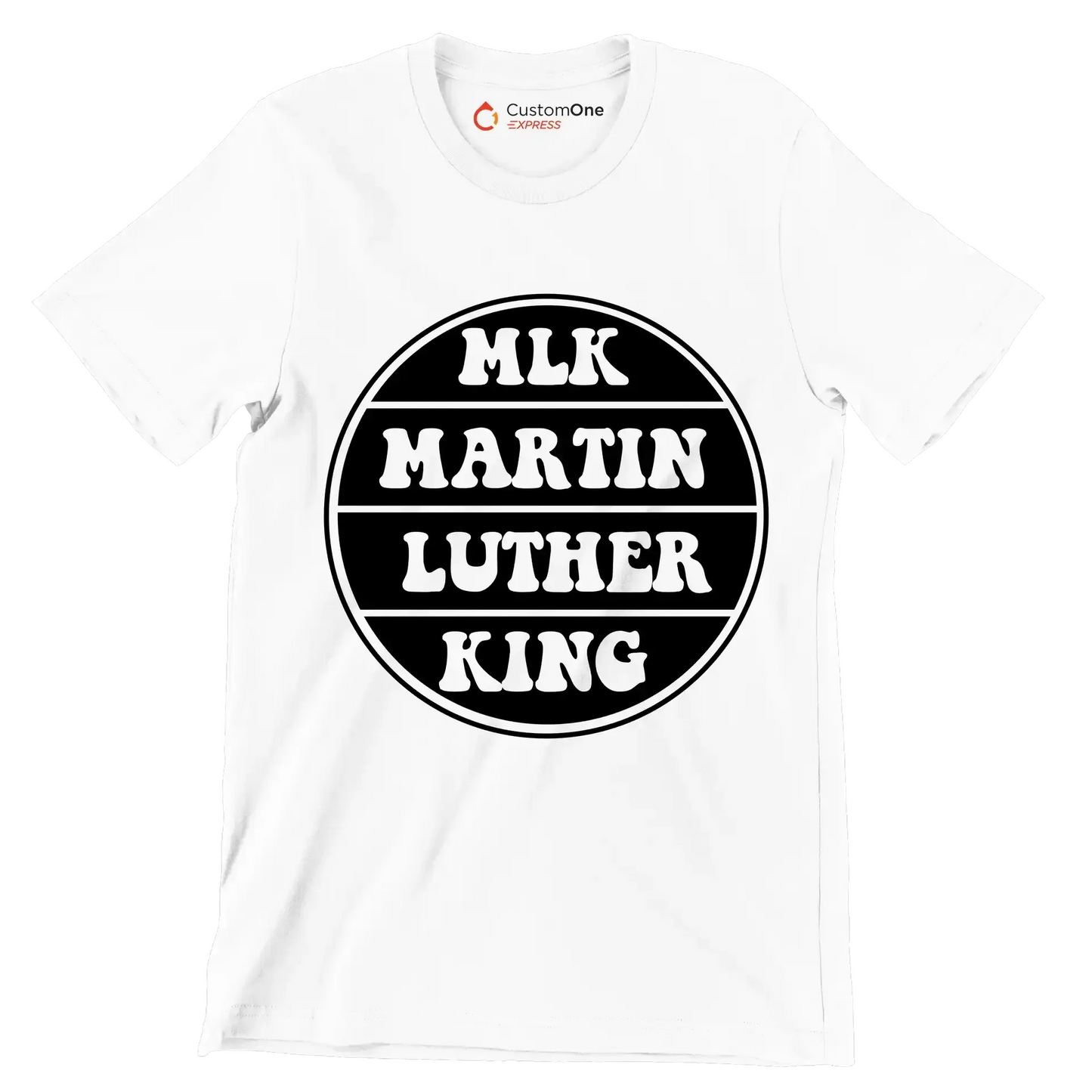 Mlk Martin Luther King - Martin Luther King T-Shirt-White-S-Custom One Express