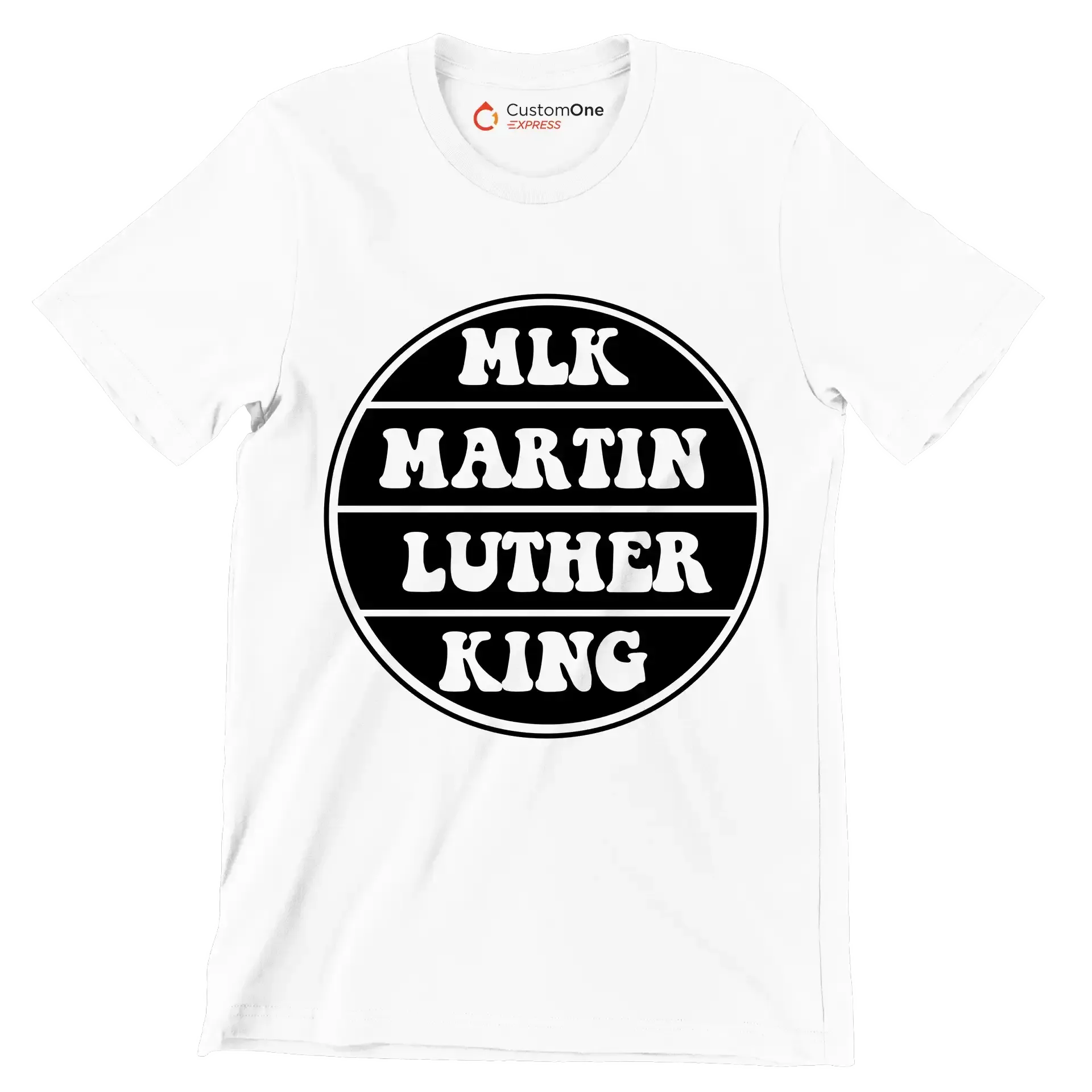 Mlk Martin Luther King - Martin Luther King T-Shirt-White-S-Custom One Express