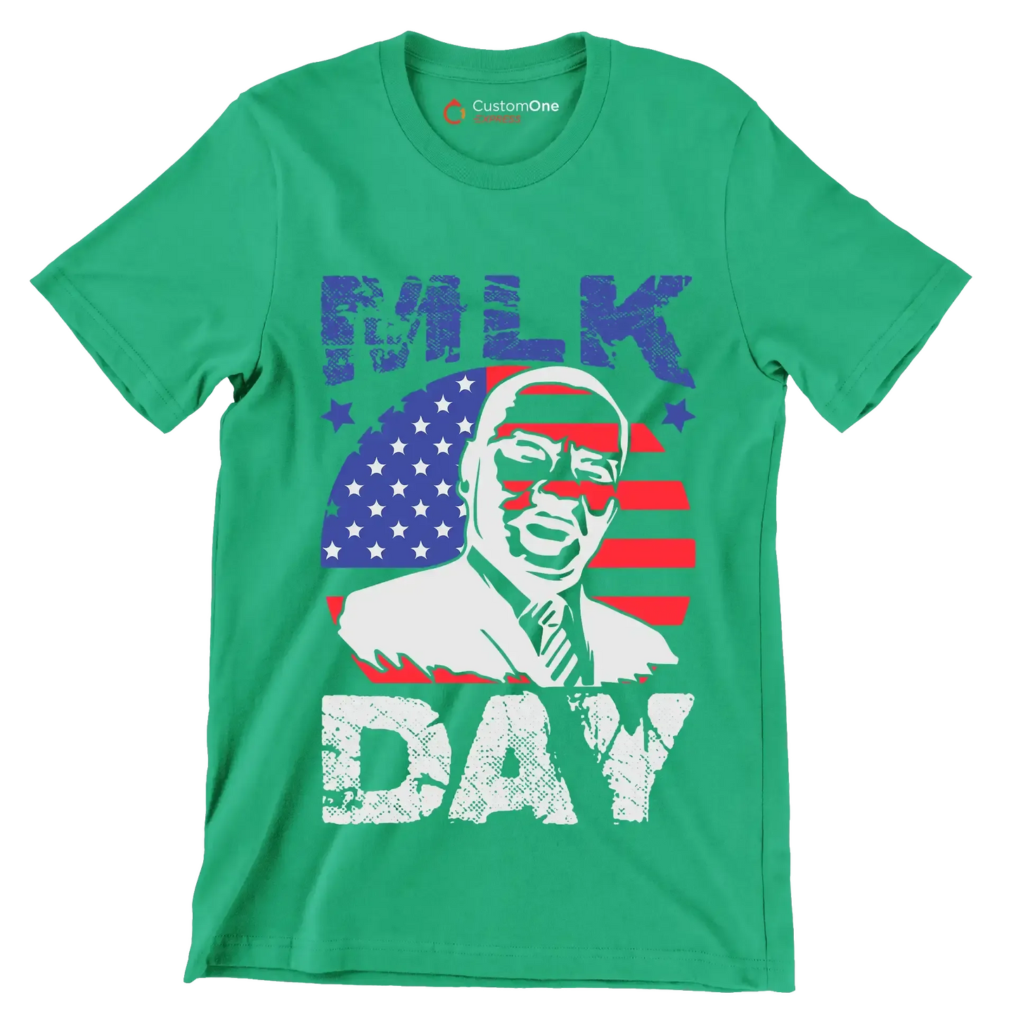 Mlk day - Martin Luther King T-Shirt-Green-S-Custom One Express