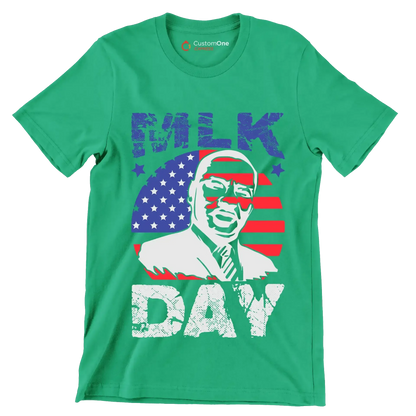 Mlk day - Martin Luther King T-Shirt-Green-S-Custom One Express
