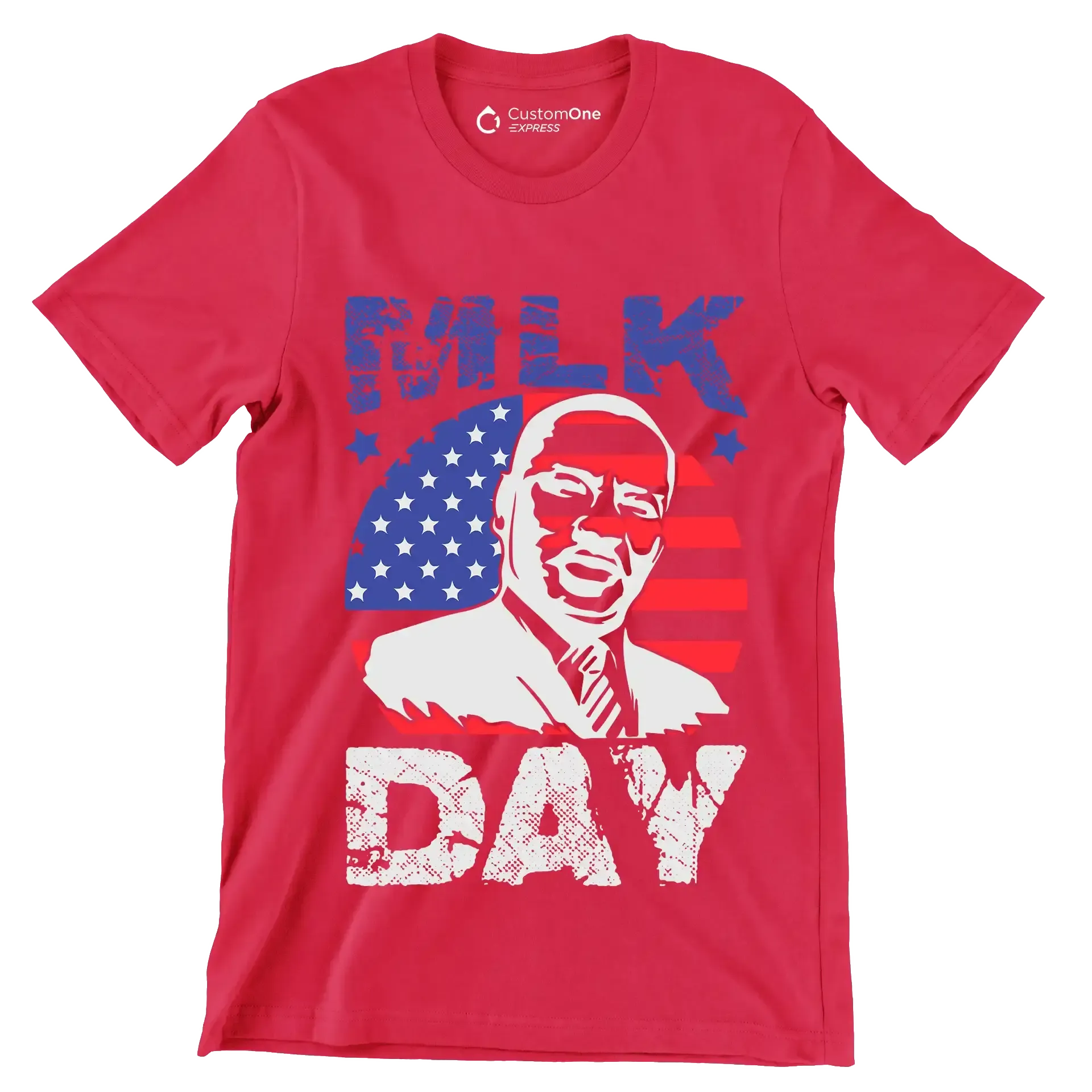 Mlk day - Martin Luther King T-Shirt-Red-S-Custom One Express