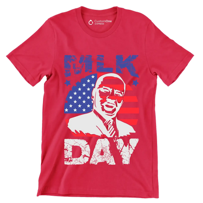 Mlk day - Martin Luther King T-Shirt-Red-S-Custom One Express