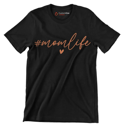 Mom Life - Mother’s Day T-Shirt-Black-S-Custom One Express