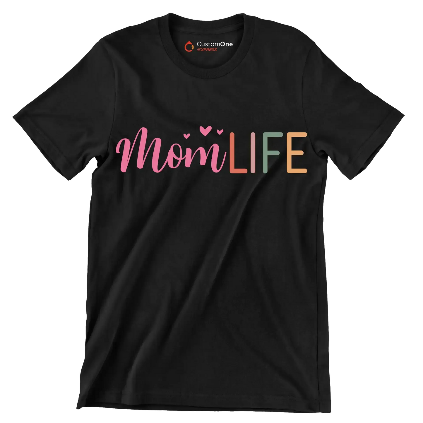 Mom Life - Mother’s Day T-Shirt-Black-S-Custom One Express