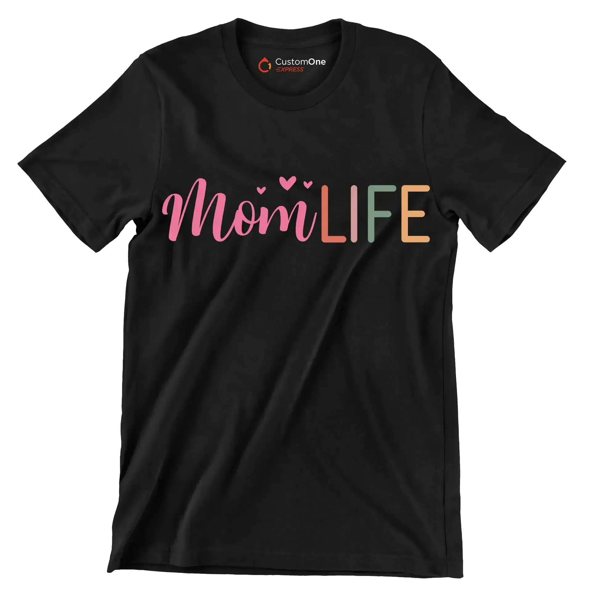 Mom Life - Mother’s Day T-Shirt-Black-S-Custom One Express