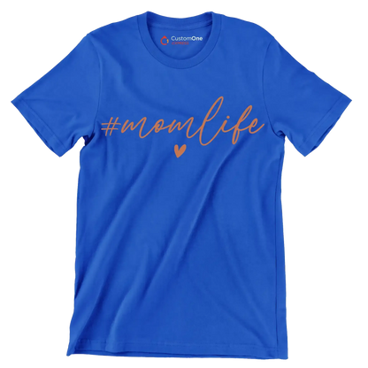 Mom Life - Mother’s Day T-Shirt-Blue-S-Custom One Express