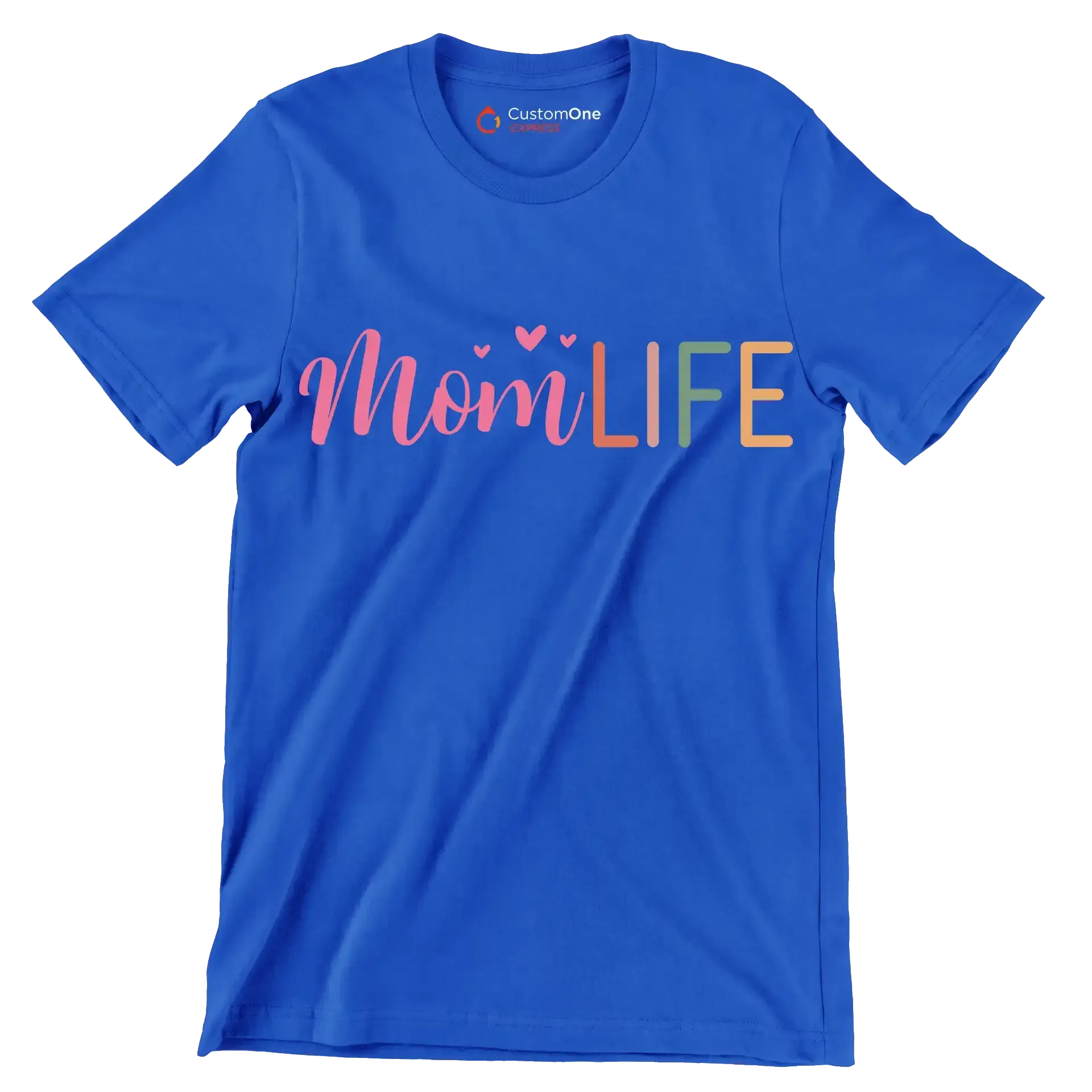 Mom Life - Mother’s Day T-Shirt-Blue-S-Custom One Express