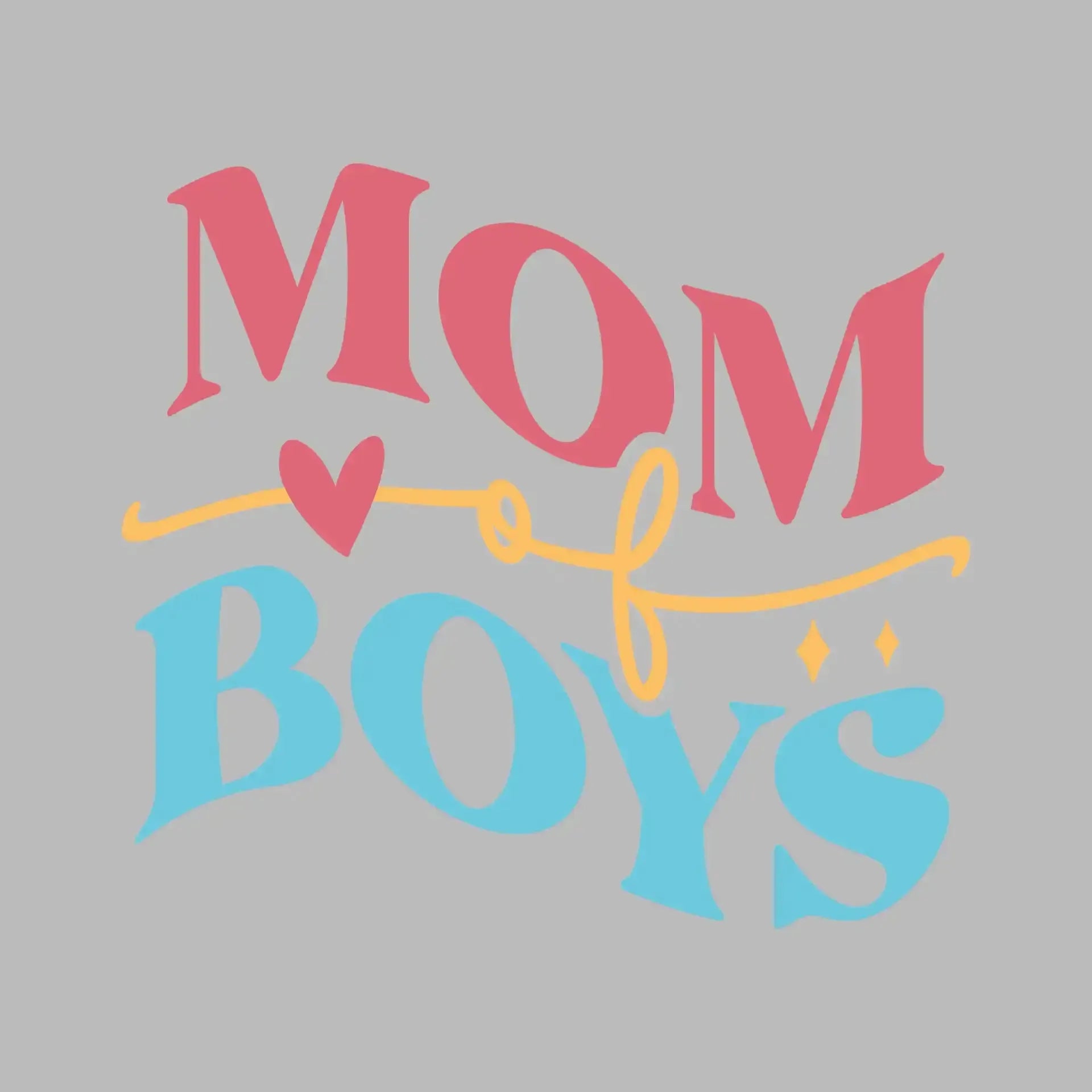 Mom Of Boy - Mother’s Day T-Shirt-Black-S-Custom One Express
