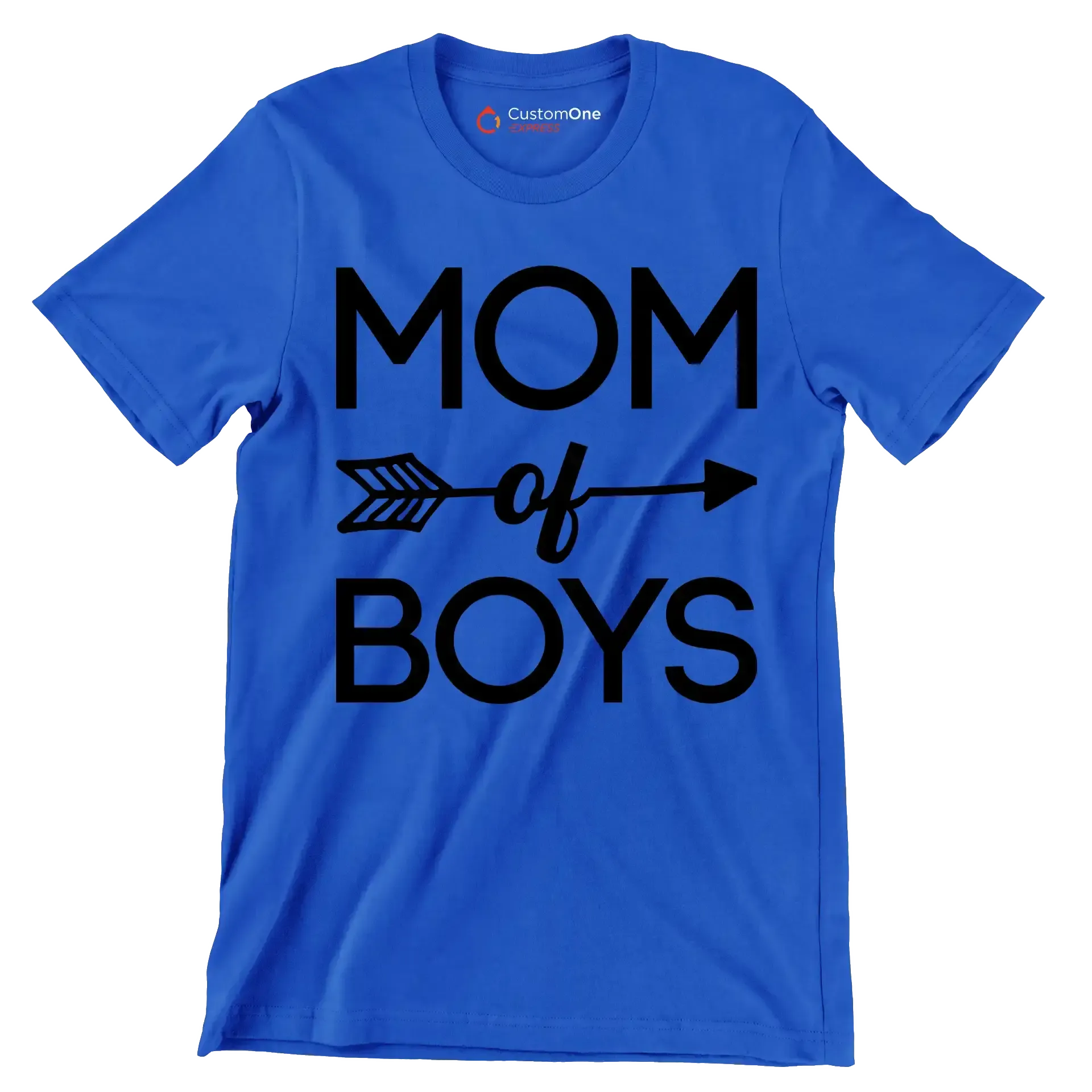 Mom Of Boys - Mother’s Day T-Shirt-Blue-S-Custom One Express