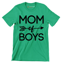 Mom Of Boys - Mother’s Day T-Shirt-Green-S-Custom One Express
