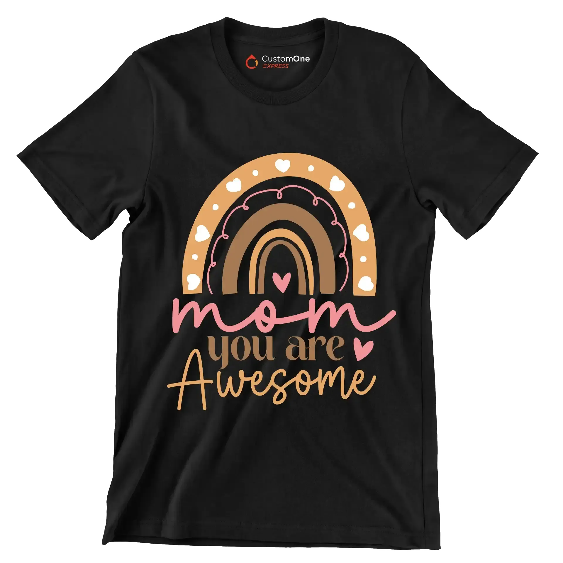 Mom You Are Awesome - Mother’s Day T-Shirt-Black-S-Custom One Express