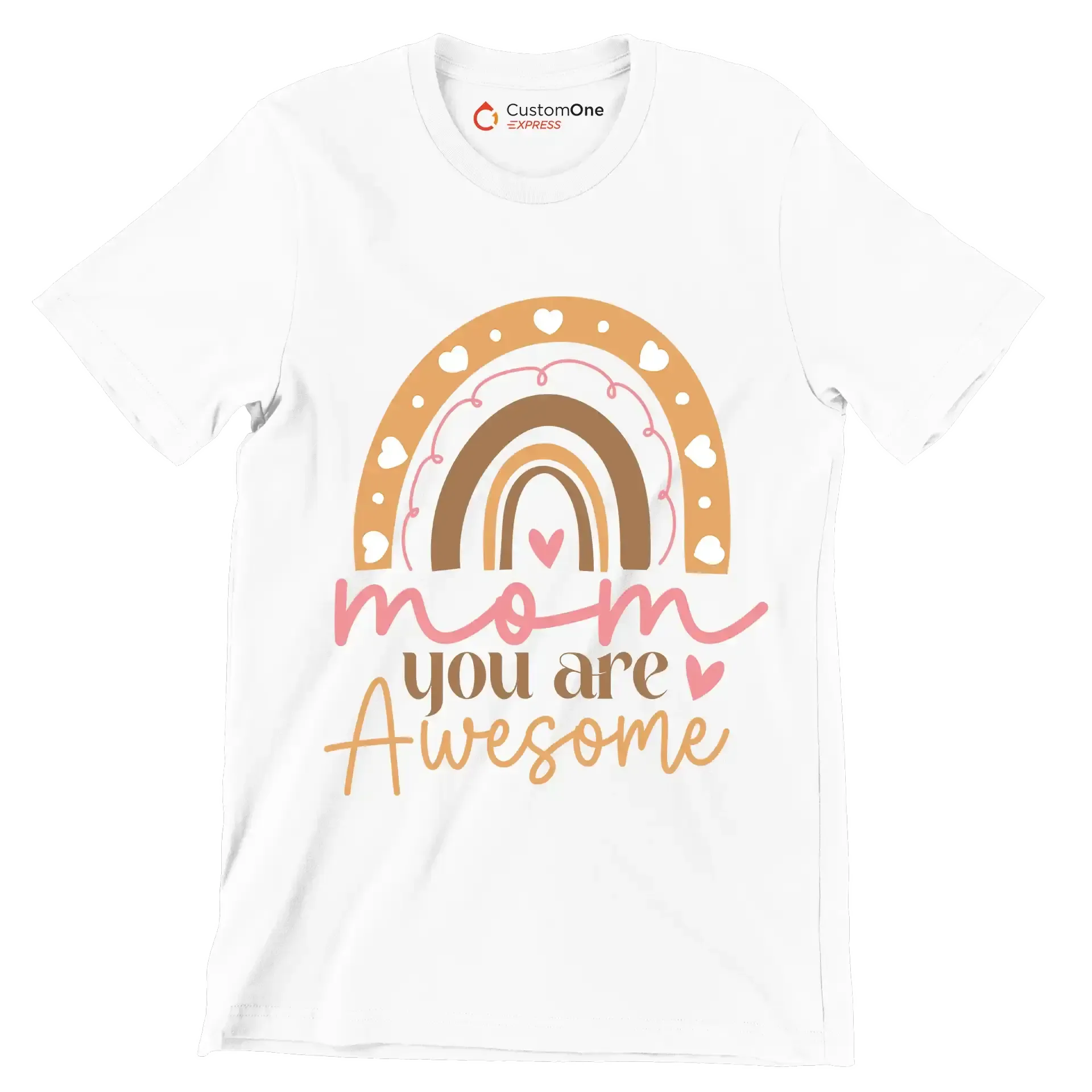 Mom You Are Awesome - Mother’s Day T-Shirt-White-S-Custom One Express