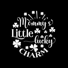 Mommys Little Lucky Charm - St. Patrick's Day T-Shirt-Black-S-Custom One Express