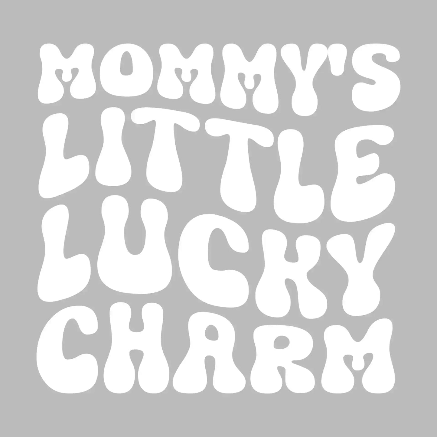 Mommy's Little Lucky Charm - St. Patrick's Day T-Shirt-Black-S-Custom One Express