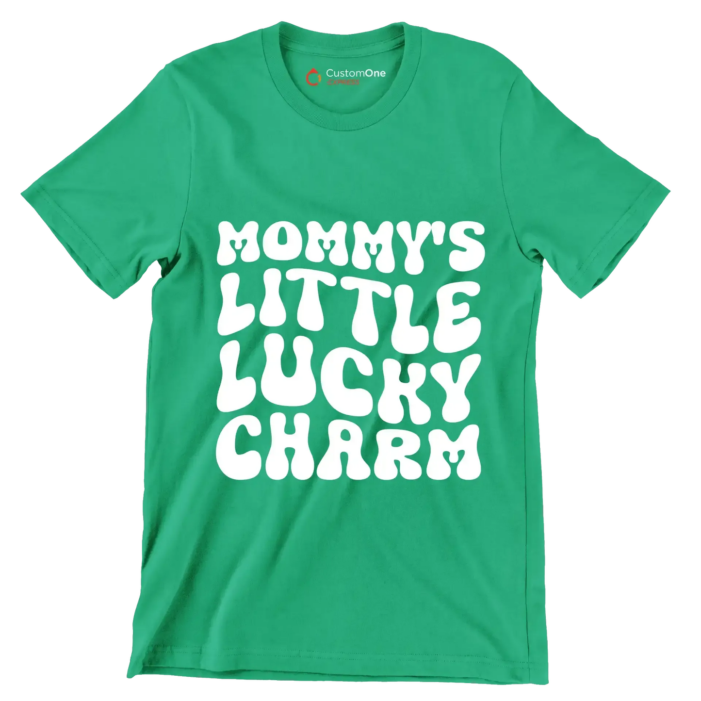 Mommy's Little Lucky Charm - St. Patrick's Day T-Shirt-Green-S-Custom One Express