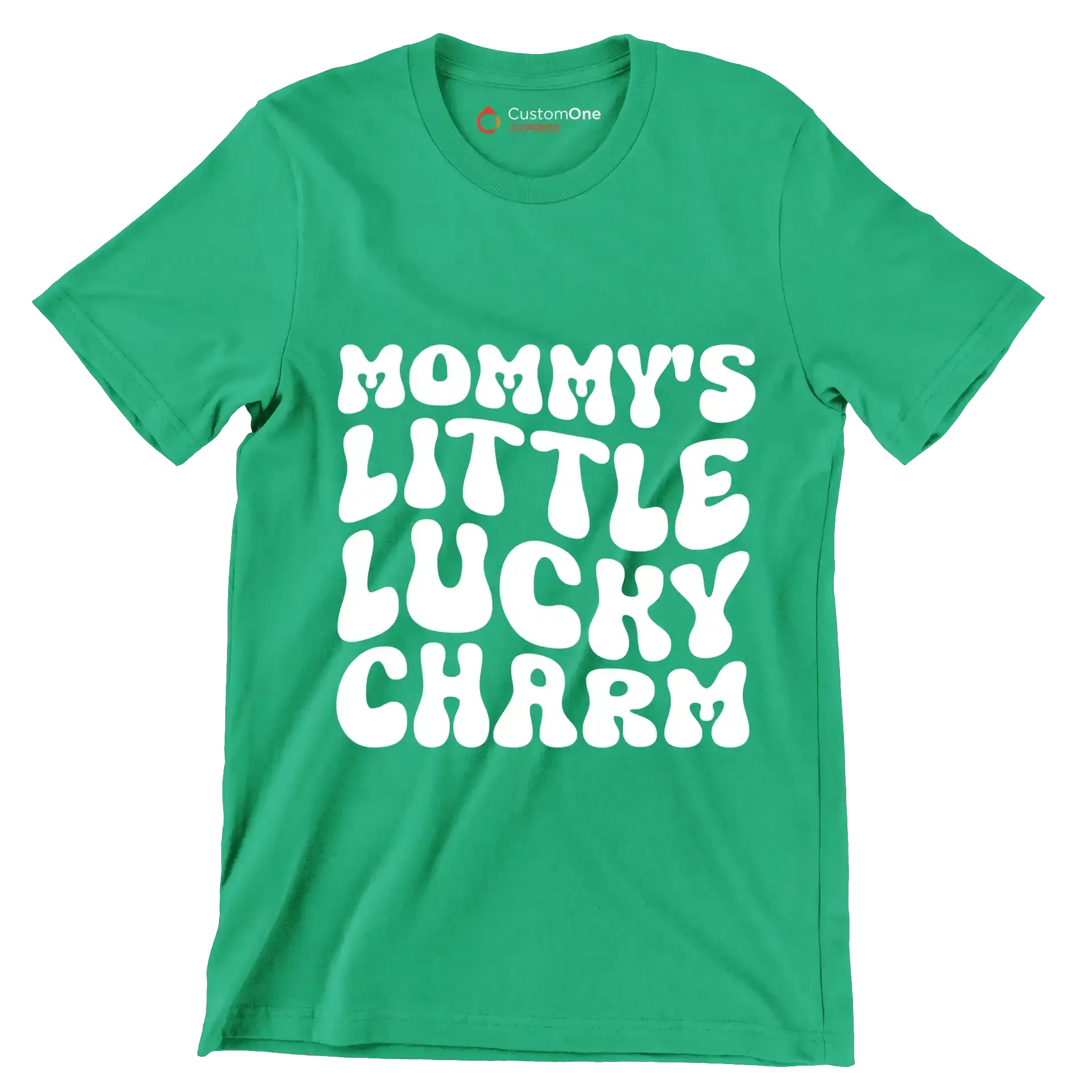 Mommy's Little Lucky Charm - St. Patrick's Day T-Shirt-Green-S-Custom One Express