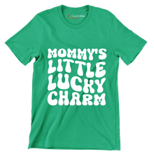 Mommy's Little Lucky Charm - St. Patrick's Day T-Shirt-Green-S-Custom One Express