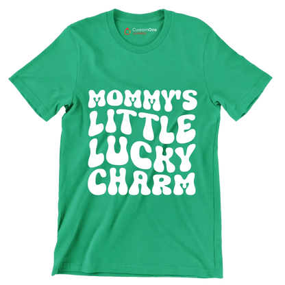 Mommy's Little Lucky Charm - St. Patrick's Day T-Shirt-Green-S-Custom One Express
