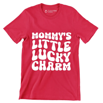 Mommy's Little Lucky Charm - St. Patrick's Day T-Shirt-Red-S-Custom One Express