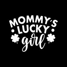 Mommy's Lucky Girl - St. Patrick's Day T-Shirt-Black-S-Custom One Express