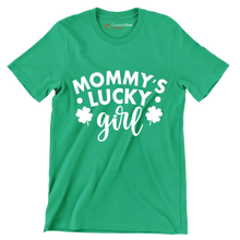 Mommy's Lucky Girl - St. Patrick's Day T-Shirt-Green-S-Custom One Express