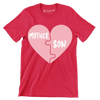 Mother Son - Mother’s Day T-Shirt-Red-S-Custom One Express