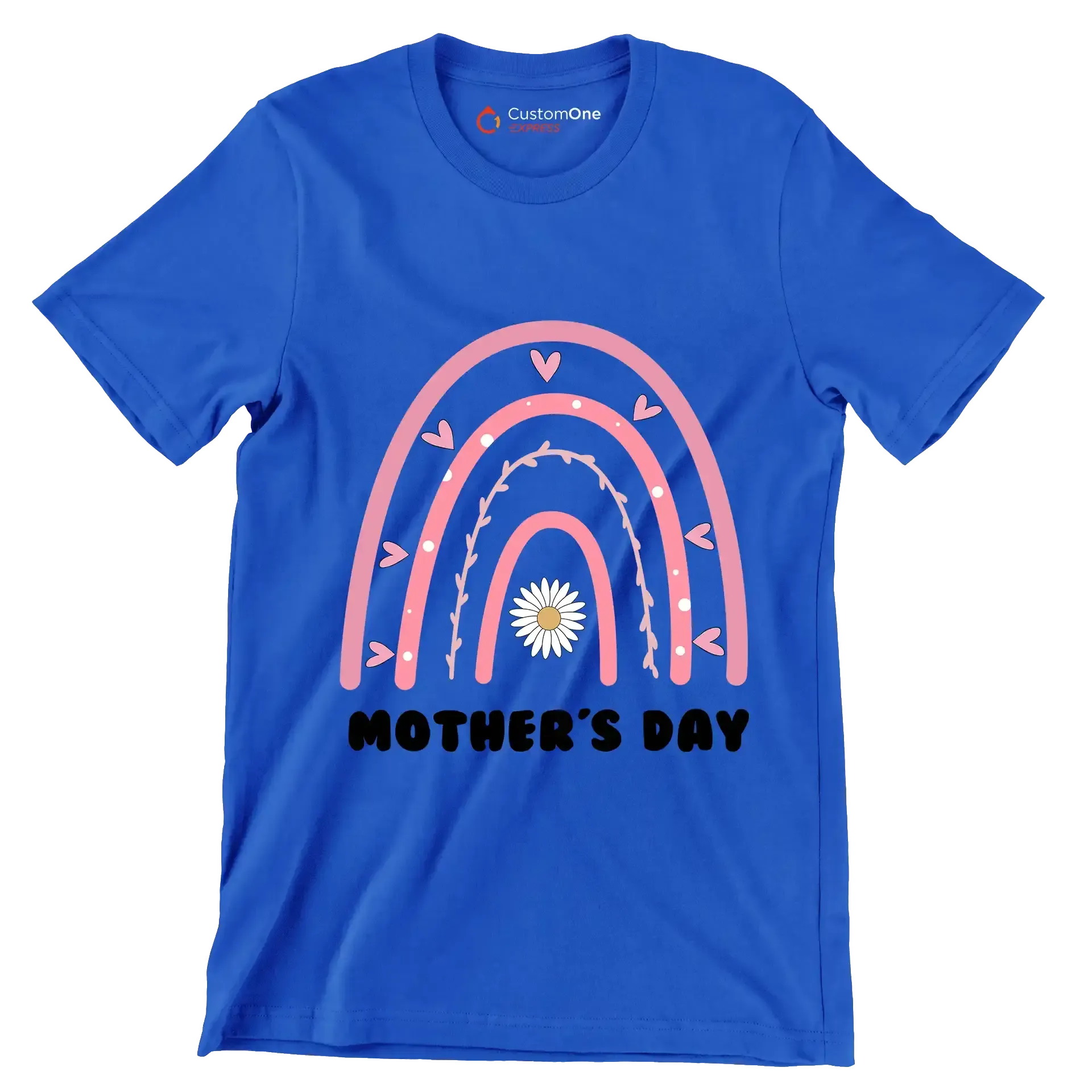 Mother's Day - Mother’s Day T-Shirt-Blue-Custom One Express