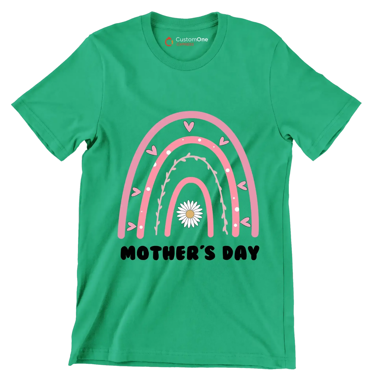 Mother's Day - Mother’s Day T-Shirt-Green-Custom One Express