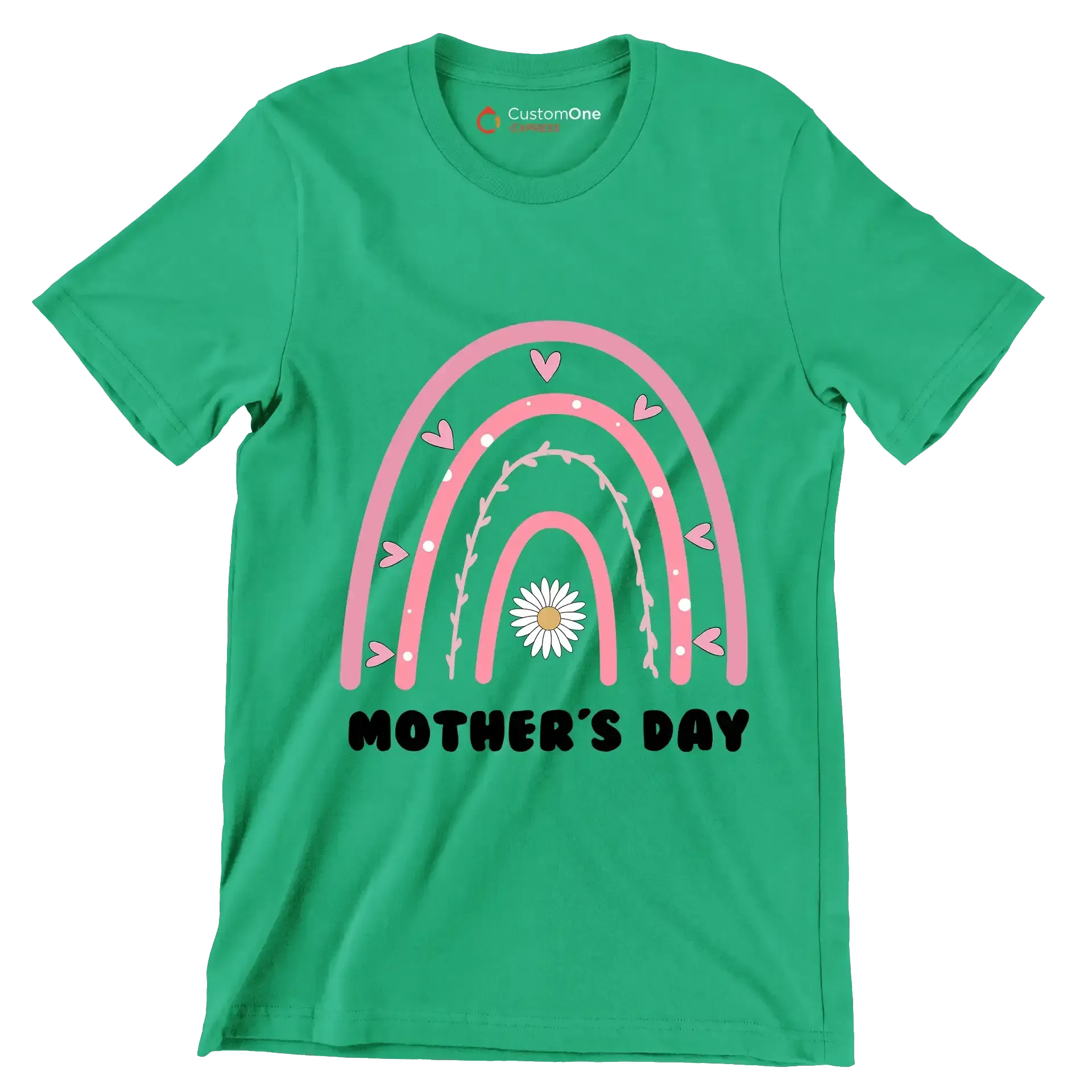 Mother's Day - Mother’s Day T-Shirt-Green-Custom One Express