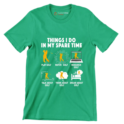 Motivational (50 Designs) - Golf Themed T-Shirt-Green-S-Custom One Express