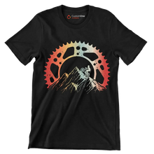 Mountain Gear Adventure– Conquer the Trails - Bicycle Themed T-Shirt-Black-S-Custom One Express