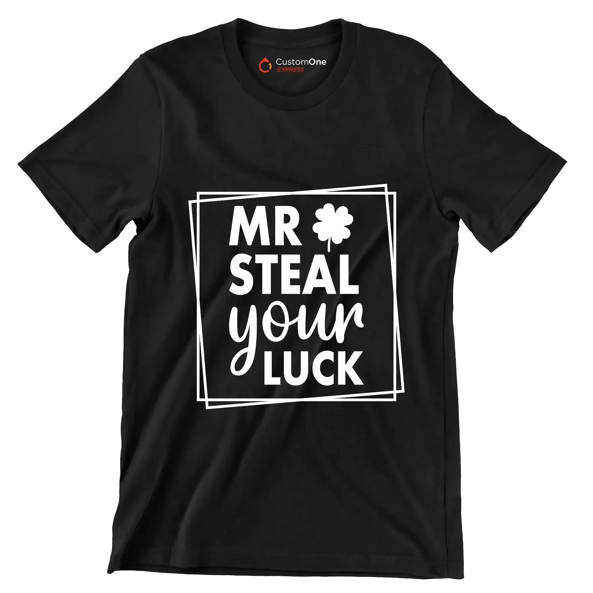 Mr Steal Your Luck - St. Patrick's Day T-Shirt-Black-S-Custom One Express