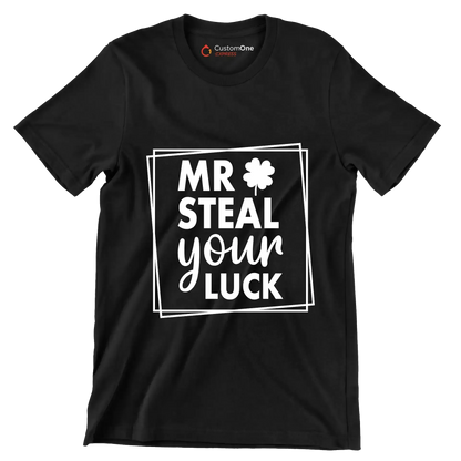 Mr Steal Your Luck - St. Patrick's Day T-Shirt-Black-S-Custom One Express