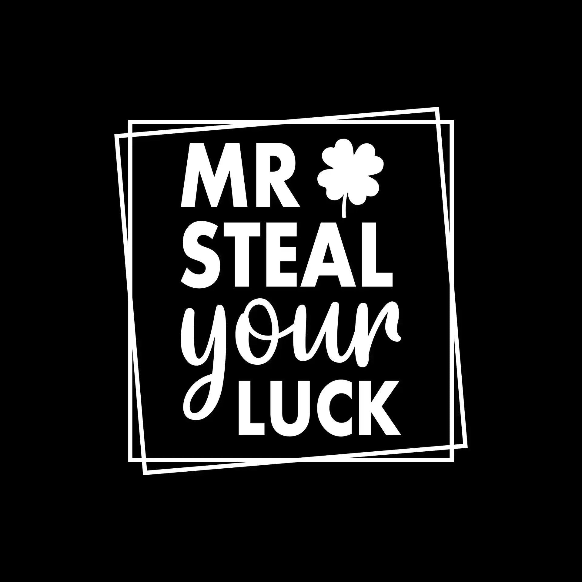 Mr Steal Your Luck - St. Patrick's Day T-Shirt-Black-S-Custom One Express