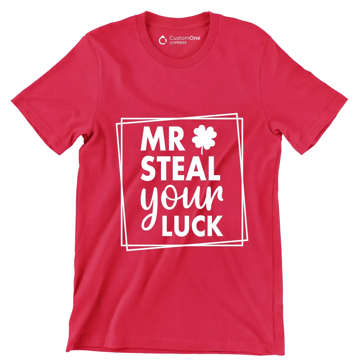 Mr Steal Your Luck - St. Patrick's Day T-Shirt-Red-S-Custom One Express
