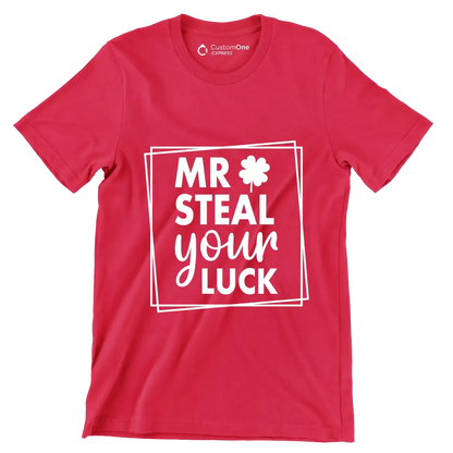 Mr Steal Your Luck - St. Patrick's Day T-Shirt-Red-S-Custom One Express