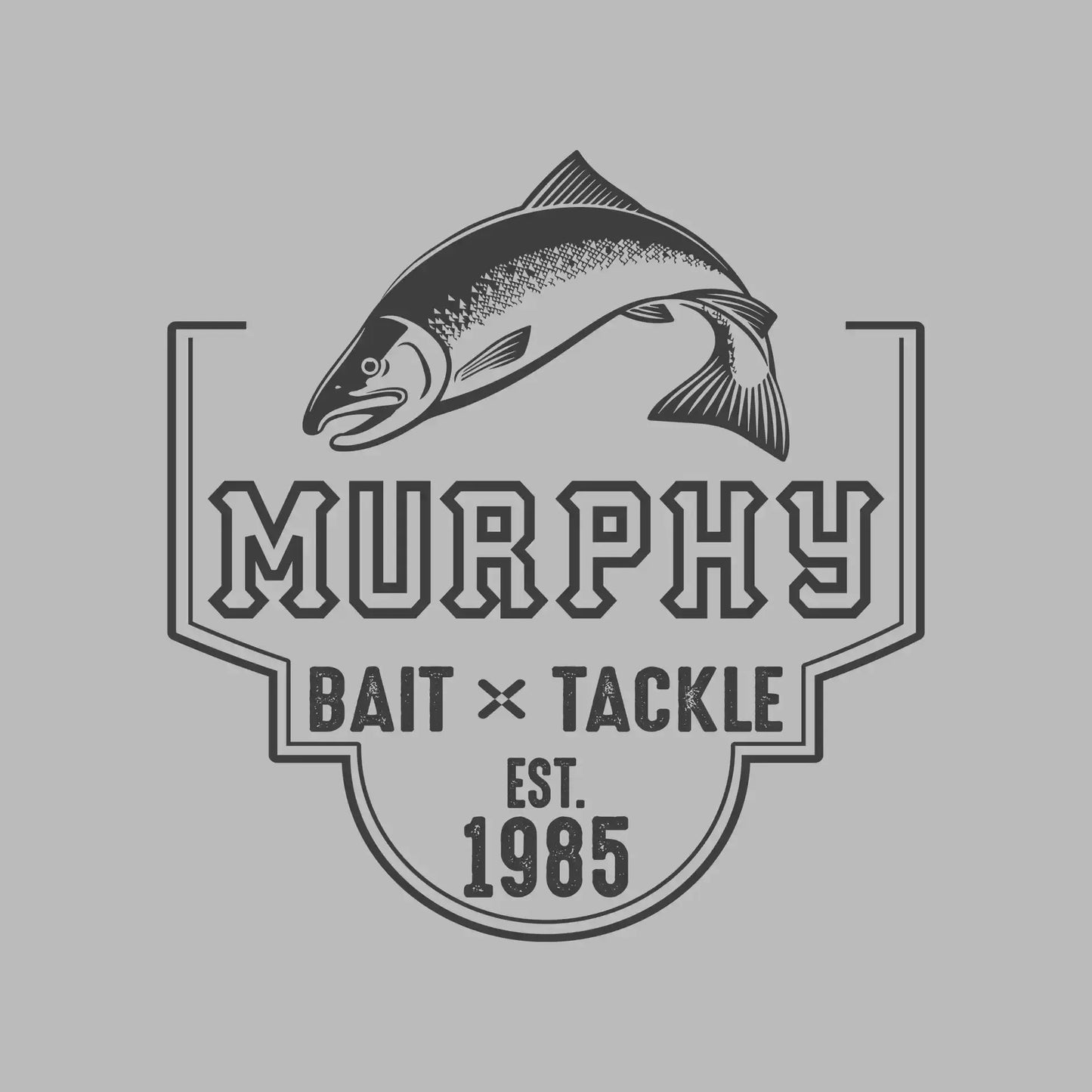 Murphy bait x tackle est. 1985 - Fishing Themed T-Shirt-Pink-S-Custom One Express
