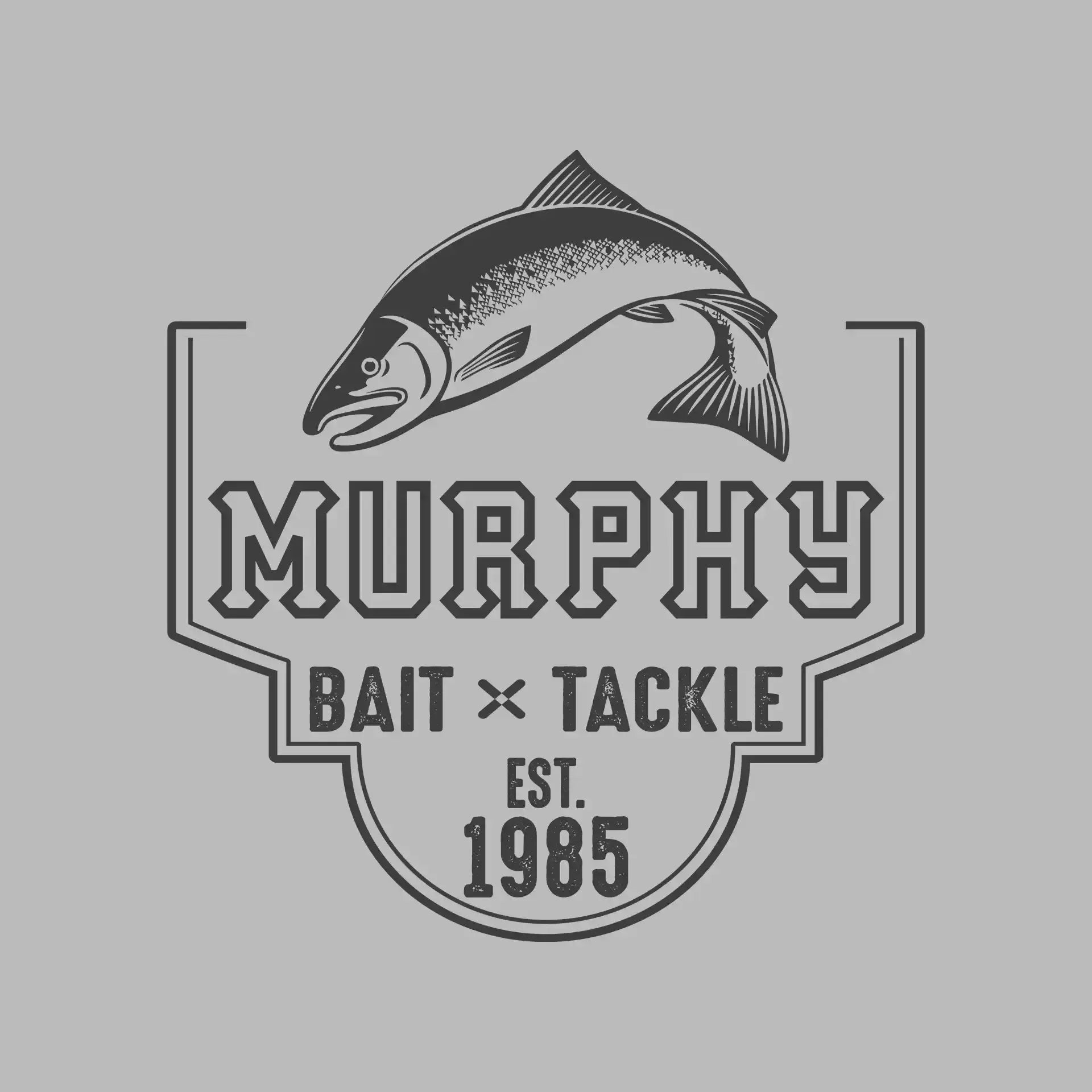 Murphy bait x tackle est. 1985 - Fishing Themed T-Shirt-Pink-S-Custom One Express