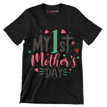 My 1st Mother's Day - Mother’s Day T-Shirt-Black-S-Custom One Express